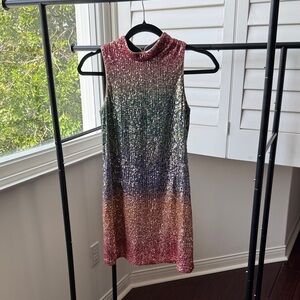 GIRLS/KIDS Zunie Sparkling Rainbow Sequin Dress